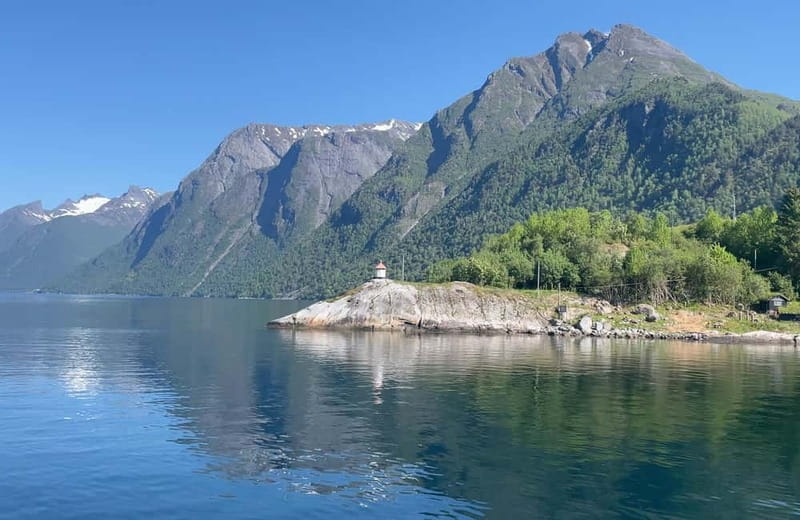 All About the Fjords, in one tour by bus & boat from Ålesund - Hellesylt’s waterfall and half-hour stop