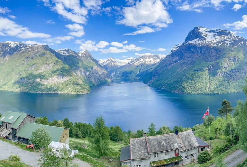 All About the Fjords, in one tour by bus & boat from Ålesund - The Storfjord ferry at Sykkylven