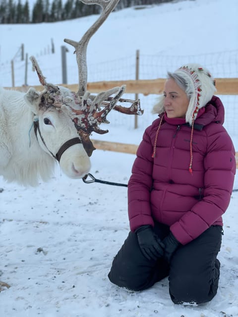 Alta: Sami Cultural Experience with Lavvu and Reindeers - Entering the lavvu in Alta