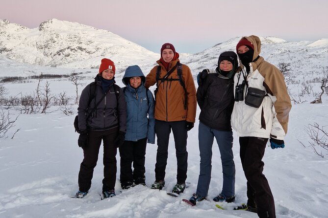 Arctic Snowshoe Hike in Norway - Quiet mountain and fjord scenery