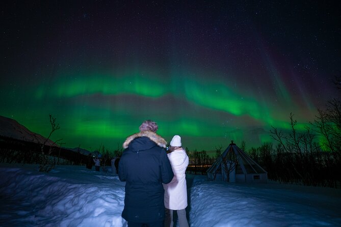 Aurora Crystal Lavvo Overnight with Activities from Tromsø - Dinner, forecasts, and camera help