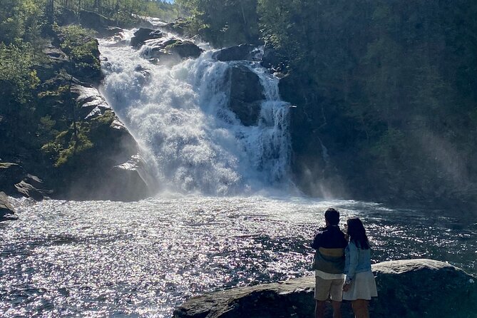 Bergen in a day, Guided tour: Old Town, Waterfalls & Waffles - Fossen Bratte, an 80-meter mountain waterfall