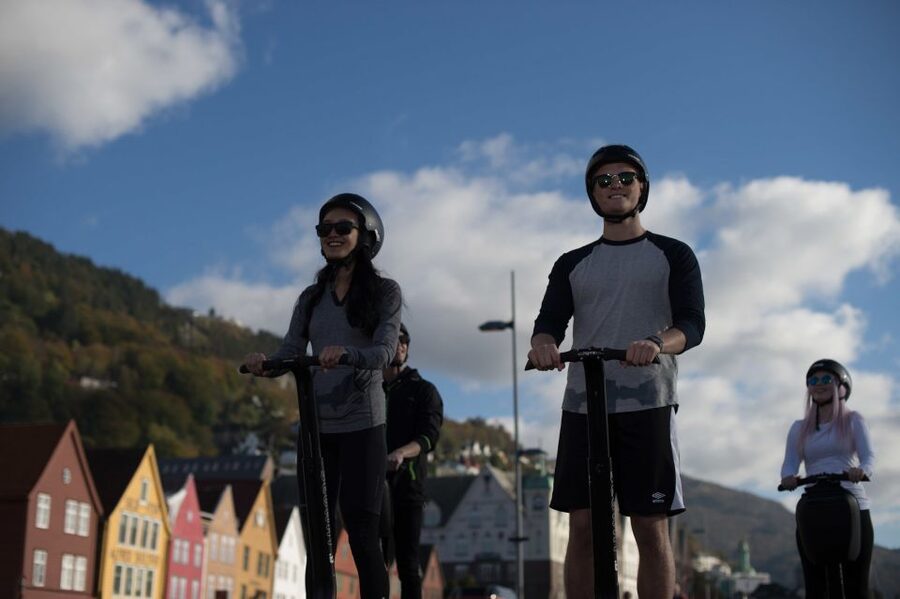 Bergen: Night Segway Tour - The safety lesson before the city ride