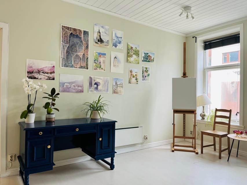 Bergen: paint Norwegian landscape with watercolor - Who will enjoy this Bergen activity most?