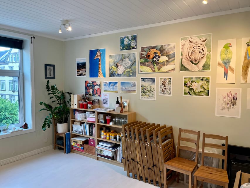 Bergen: paint Norwegian landscape with watercolor - What makes the finished painting worthwhile?
