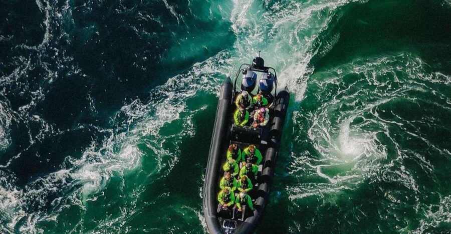 Bodø: Saltstraumen Sea Eagle Trip by RIB - The first 15 minutes toward Saltstraumen