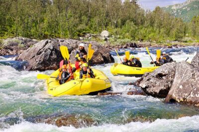 Child Appropriate Family Rafting in Dagali near Geilo, Norway