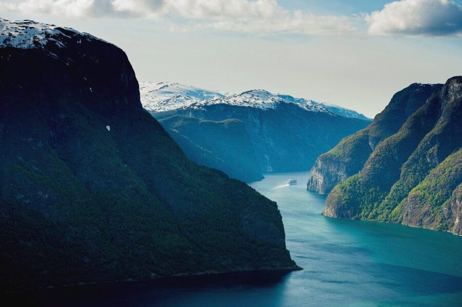 Flåm: Borgund Stave Church, Lærdal, and Stegastein Tour - Stegastein Viewpoint and the fjords below