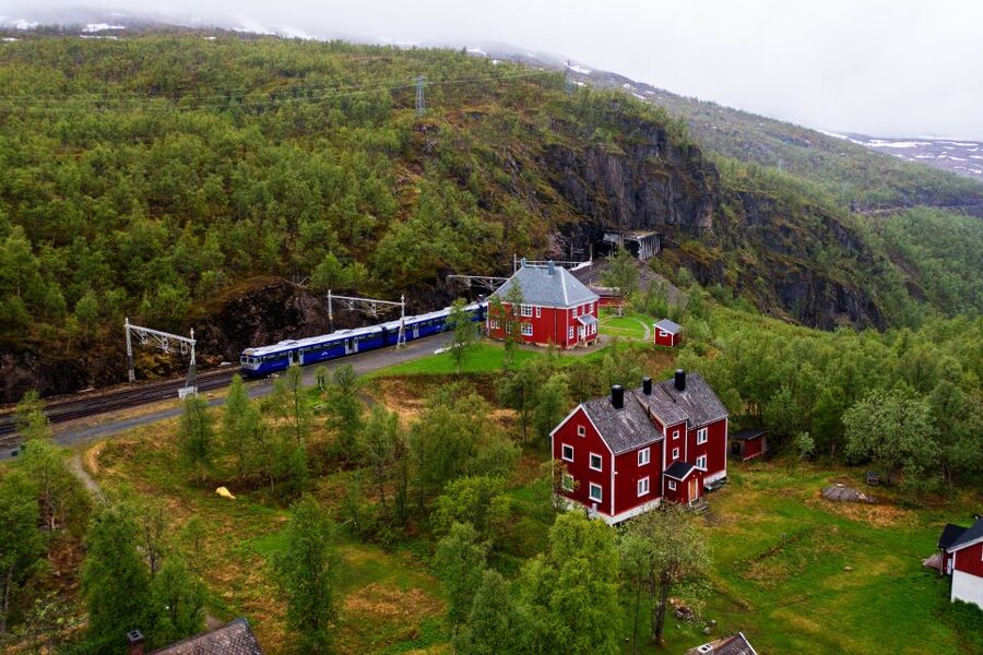 From Narvik: Roundtrip Arctic Train Ride on Ofoten Railway - From Narvik station into the mountains