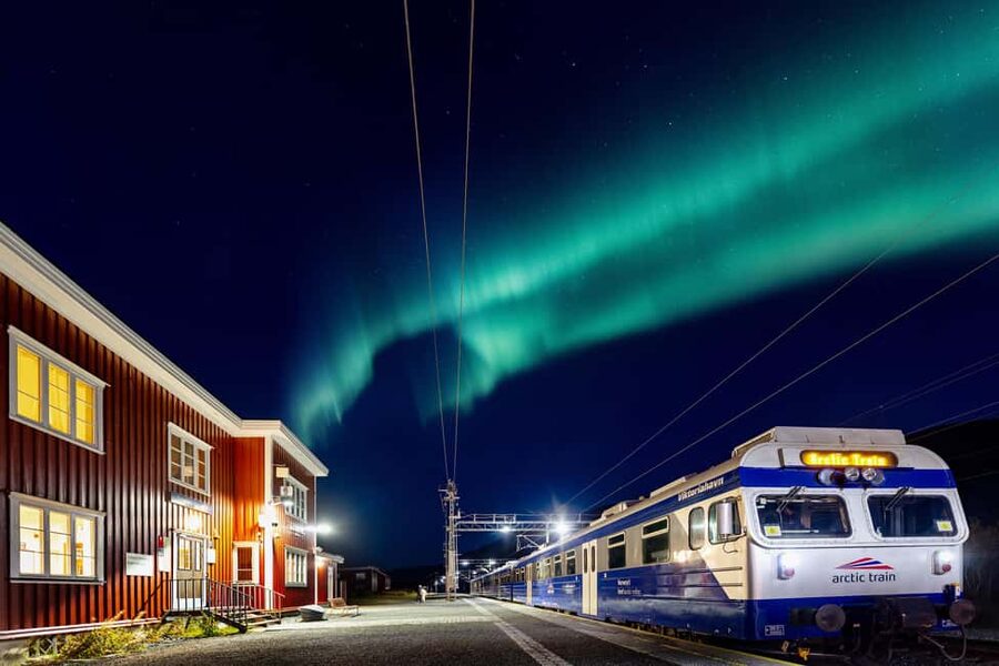 From Narvik: The Northern Lights Arctic Train Guided Tour - Bjørnfjell, a brief border-country pause
