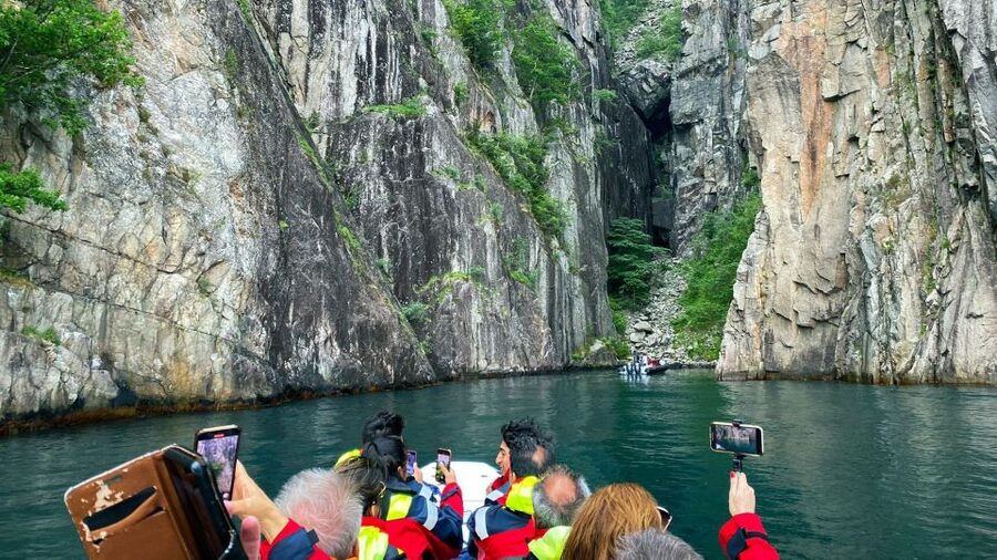 From Stavanger: Lysefjord Sightseeing RIB Boat Tour - Pulpit Rock from the water