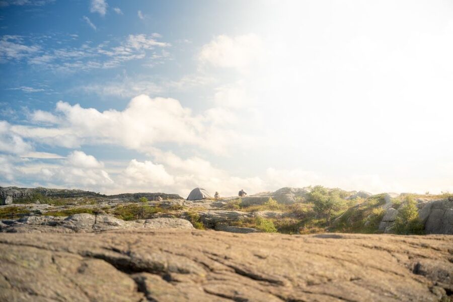From Stavanger: Pulpit Rock Guided Hike with Pickup - The trailhead briefing and the first climb