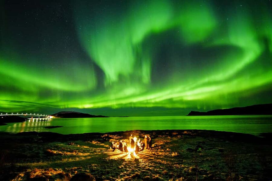 From Tromsø: Aurora Borealis Tour - When the route reaches Finland