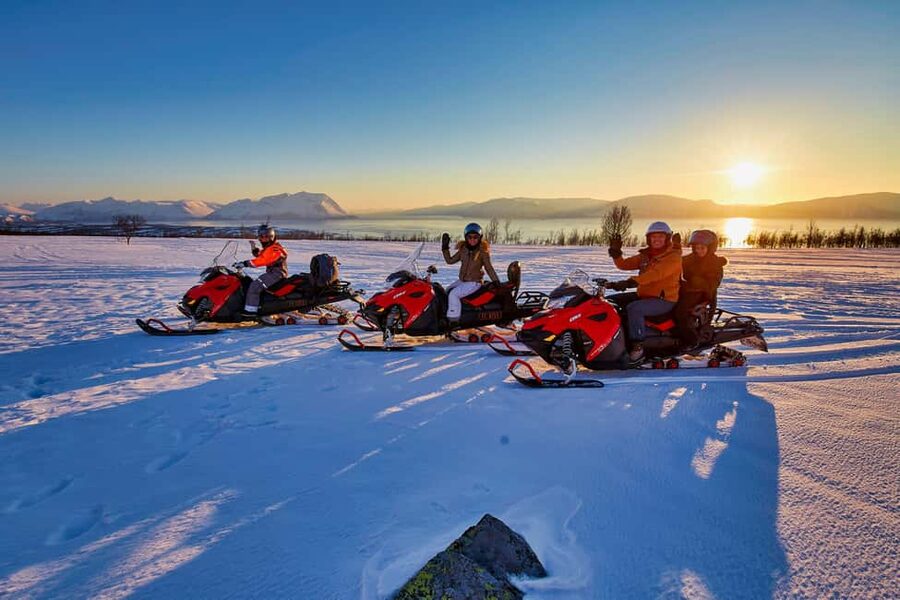 From Tromsø: Lyngen Alps Guided Snowmobile Tour - The Lyngen Alps views and photo stops
