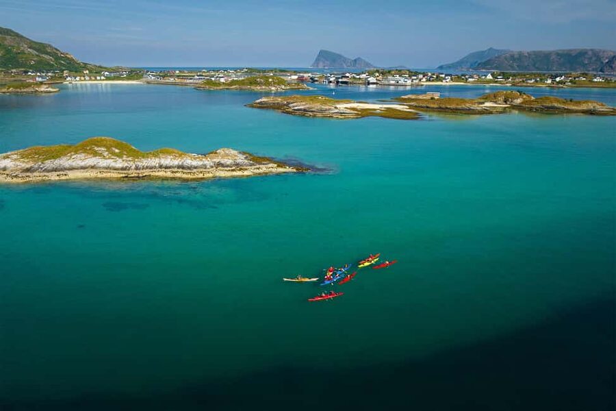 From Tromsø: Sea Kayaking Tour at Sommarøy with Transfer - First paddle through Sommarøy’s sheltered sounds