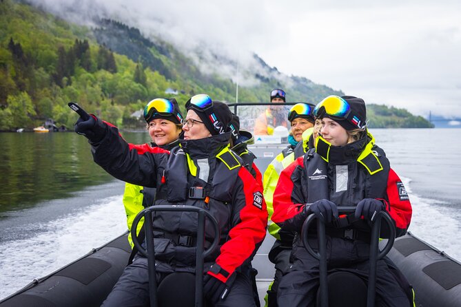 Fyksesund majestic RIB Adventure from Øystese - Under the Fyksesund Bridge