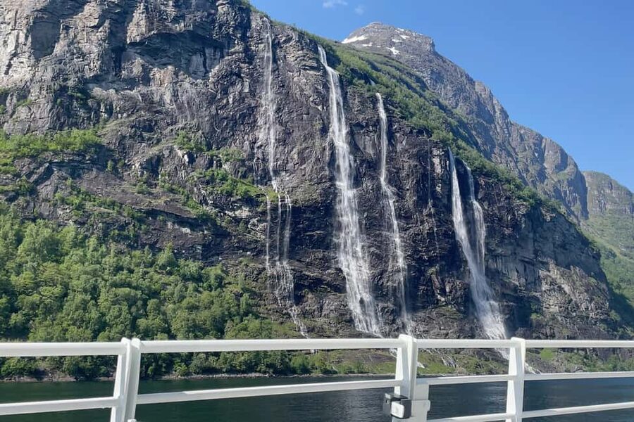 Geiranger Fjord Tour from Hellesylt (2 hours in Geiranger) - The Seven Sisters and The Suitor