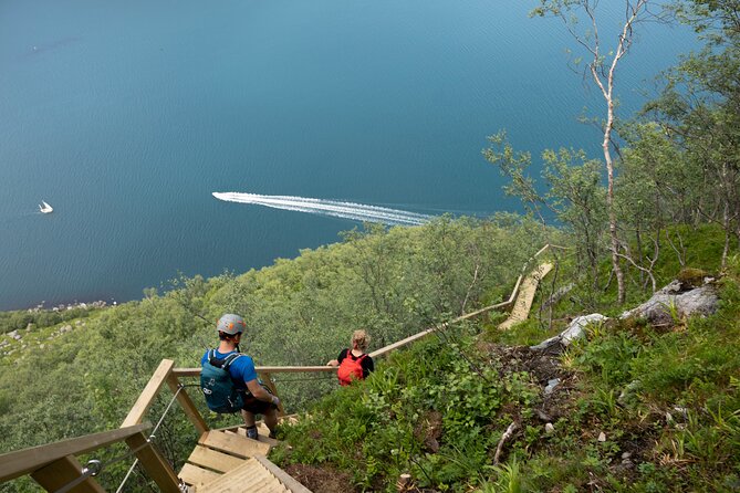 Hornelen Via Ferrata Wall of Witches Climbing Adventure - Rest stops make the height easier to enjoy