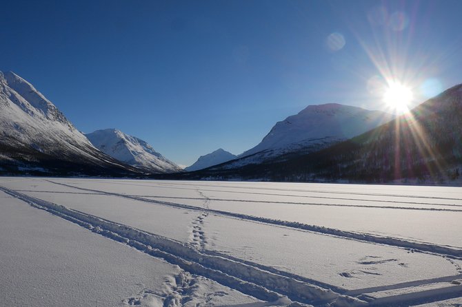 Ice Fishing On The Fjord - Karin, Oscar, and the grill cabin