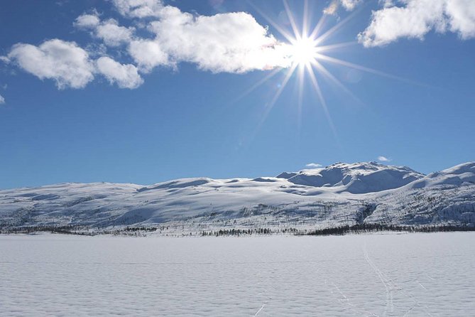 Ice Fishing On The Fjord - The walk down to the frozen fjord