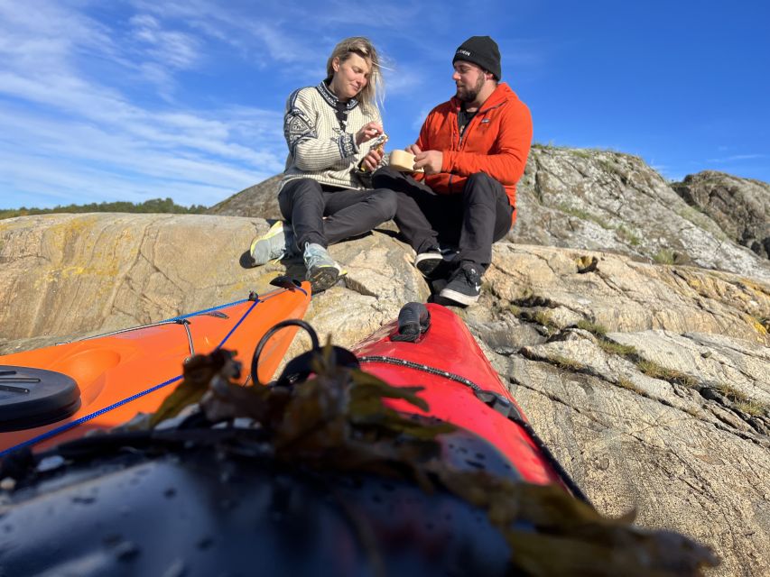 Kristiansand: Scenic Double Sea Kayak Tour around Odderoya - Your first strokes in a double kayak