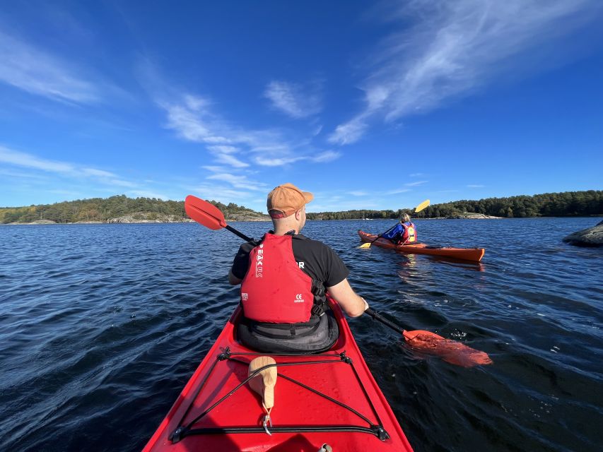 Kristiansand: Scenic Double Sea Kayak Tour around Odderoya - The art silos and Kilden concert hall