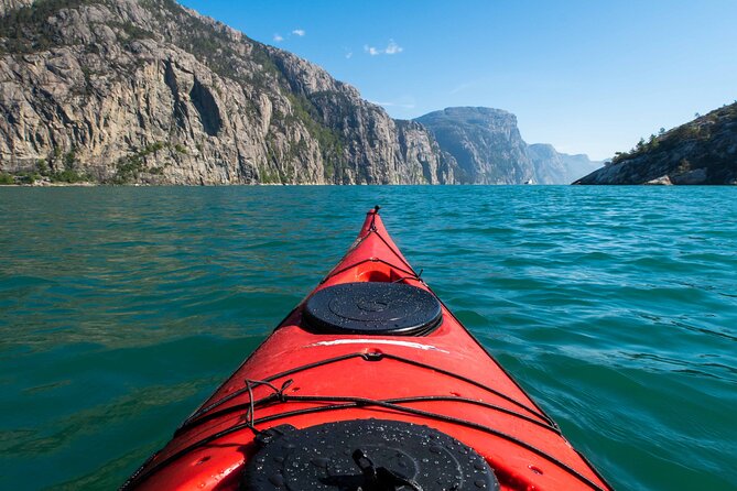 Lysefjord Kayak Safari - Seeing Pulpit Rock from below