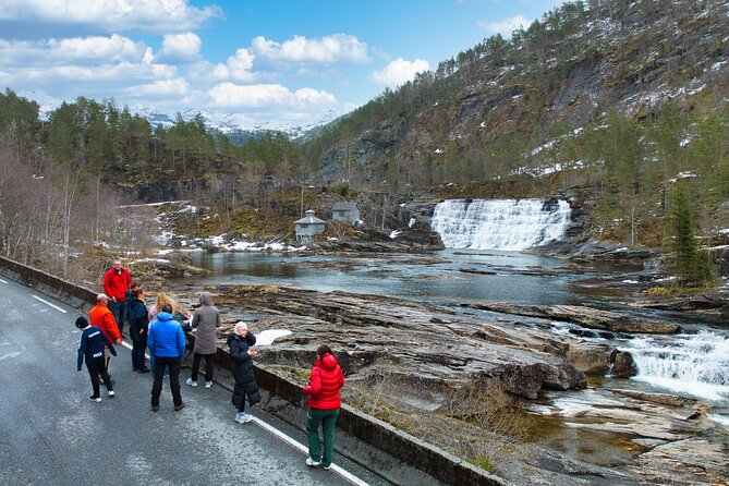 Mostraumen Golden Circle Fjordtour from Bergen – Group or Private - Leaving Bryggen and crossing Nordhordland Bridge