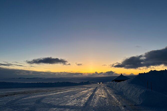 North Cape Winter Tour - The North Cape globe and the open ocean