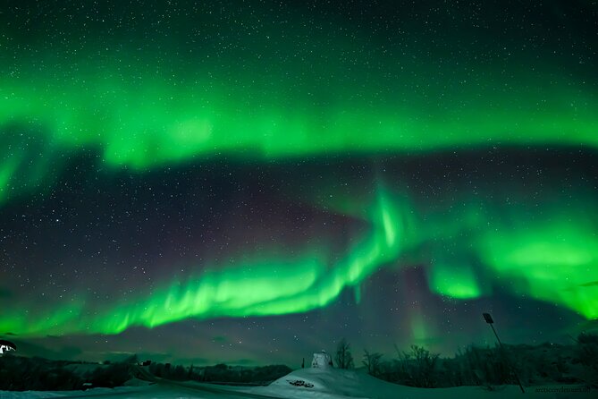 Northern Lights Tour, Photo, Toilet, Meal, Skycam in Mbus - A small group makes the night calmer