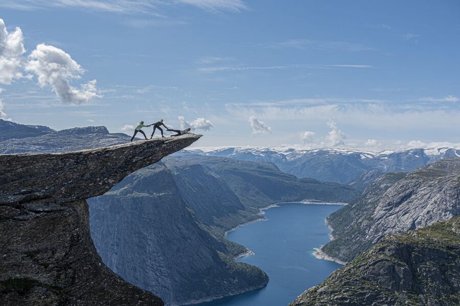 Odda: Full-Day Trolltunga Hiking, and Climbing Tour - The 250-meter via ferrata climb