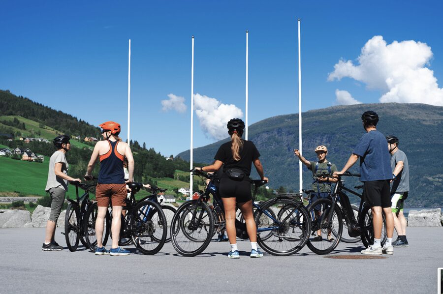 Olden: Guided e-bike tour - Waterfalls, rivers, and a possible lake stop