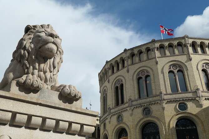 Oslo City Walks - In the Heart of Oslo - The Royal Palace Viewed From Outside