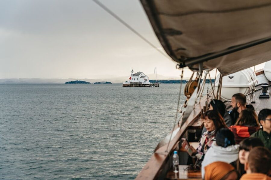 Oslo: Fjord Evening Cruise with Shrimp Buffet - Music, social seating, and the evening mood