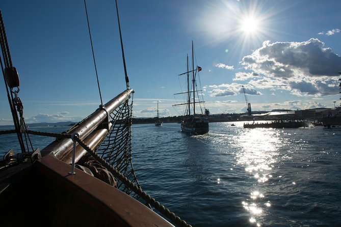 Oslo Fjord Evening Cruise with Shrimp Buffet on a Sailing Ship - Evening light, wind, and blankets