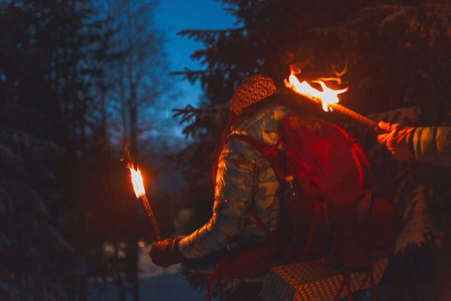 Oslo: Snowy Forest Torchlight Walk with Campfire - Key points to know before you book