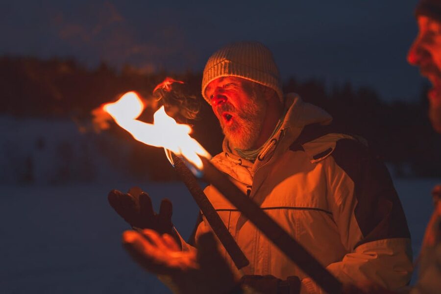Oslo: Snowy Forest Torchlight Walk with Campfire - Winter clothing is the real admission test