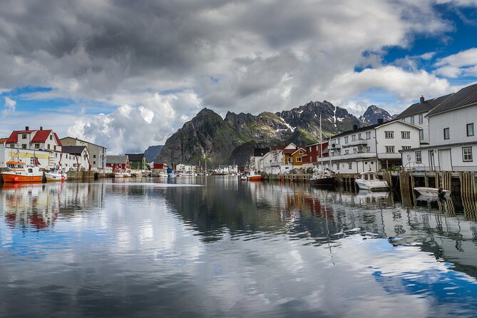 Private Full Day Sightseeing Tour from Svolvær to Å - Sakrisøy pairs yellow cabins with local food
