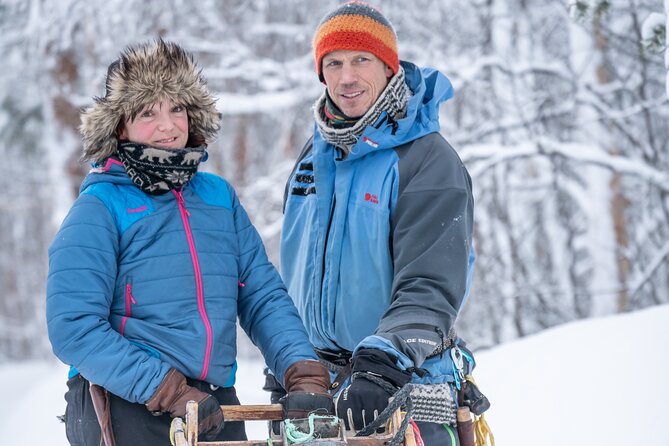 Small Group Wilderness Husky Sledding 2h from Tromsø (car needed) - A Norwegian picnic beside the trail