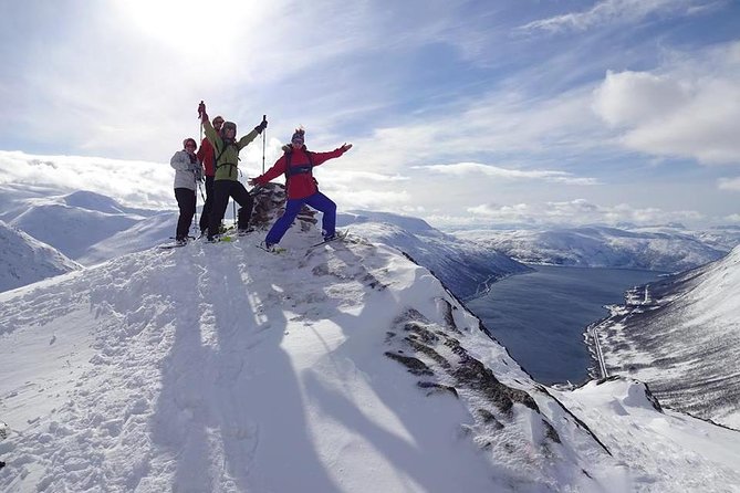 Snowshoe Hill Hike in Tromsø - The climb to a smaller summit near 400 meters