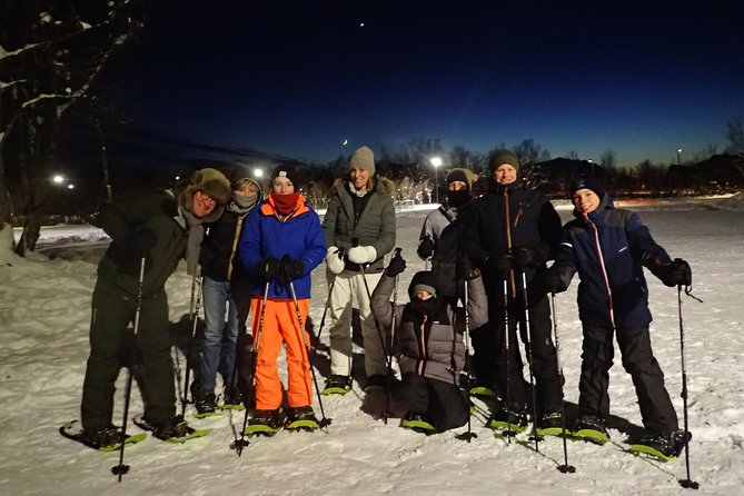 Snowshoe trip with a campfire in Tromso - Meeting at Prostneset and getting out of town