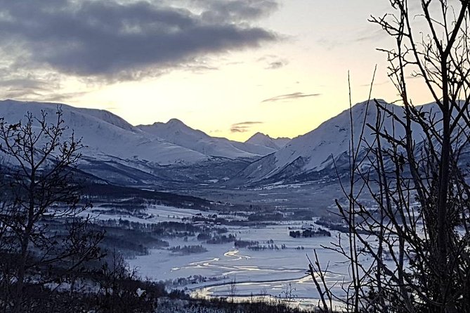 Snowshoeing With A View - A hot meal beside the fire