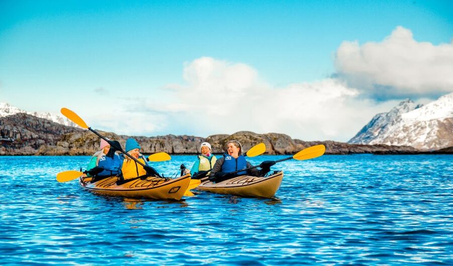 Svolvaer: 2-Hour Winter Kayaking Adventure - Svolvær shoreline from the water