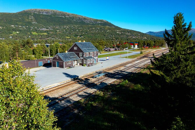 The Golden Train on Rauma Railway in Romsdalen - A scenic railway ride from Åndalsnes