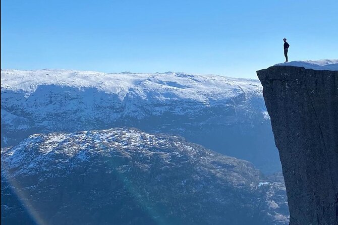 The Pulpit Rock Air - The zigzag road and Lysebotn from above