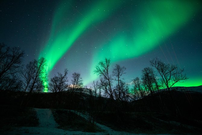 Tromso Aurora Chase by Minibus with Thermal Suit, Snack and Photo - Kilpisjärvi and the longest possible chase