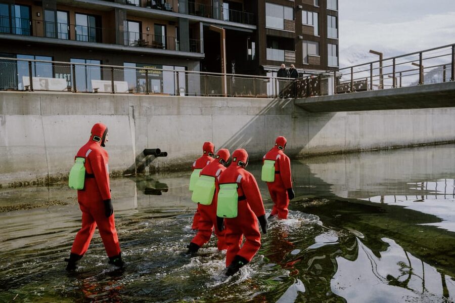Tromsø city center Urban Floating experience - Meeting the group in Vervet