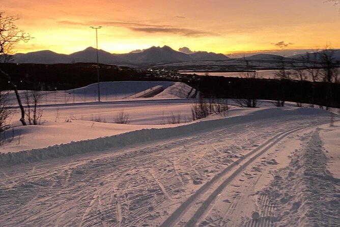 Tromsø Cross-Country Ski Adventure - Getting fitted with skis, boots, and poles