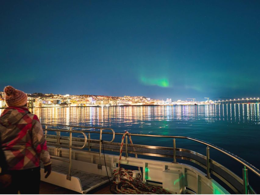 Tromsø: Electric Northern Lights Cruise - Tromsø from the water on the return