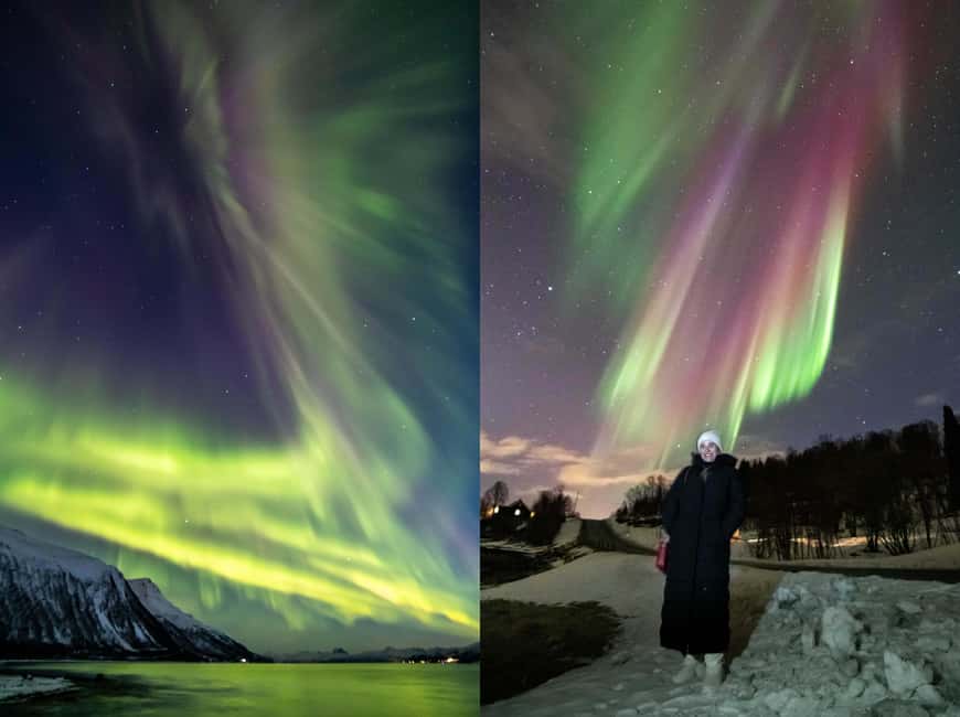 Tromsø: Northern Lights Chase with Free Photos - Waiting under the Arctic sky